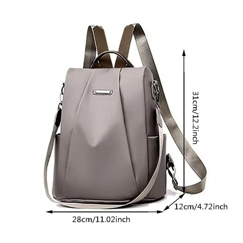 Chic Versatile Women's Backpack With Removable Strap - Khaki View 4