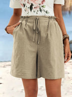 Nora Drawstring Shorts - View 5