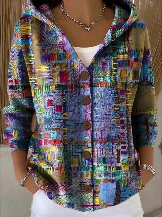 Cassidy long cardigan - Purple view 1