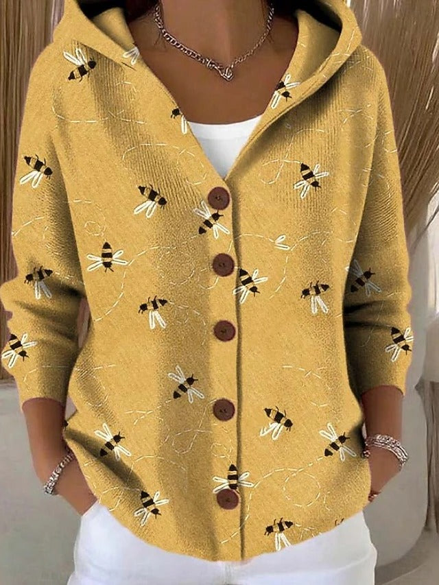 Cassidy long cardigan - Yellow view 2