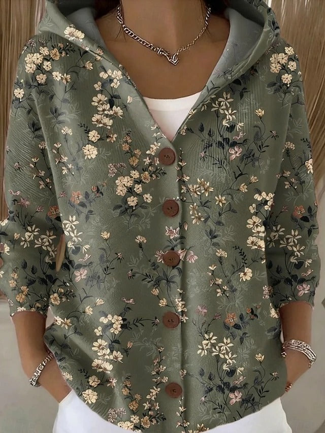 Cassidy long cardigan - Dark Green view 4