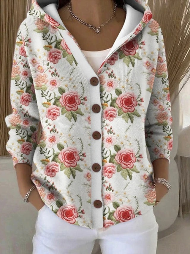 Cassidy long cardigan - Blushing Pink view 5