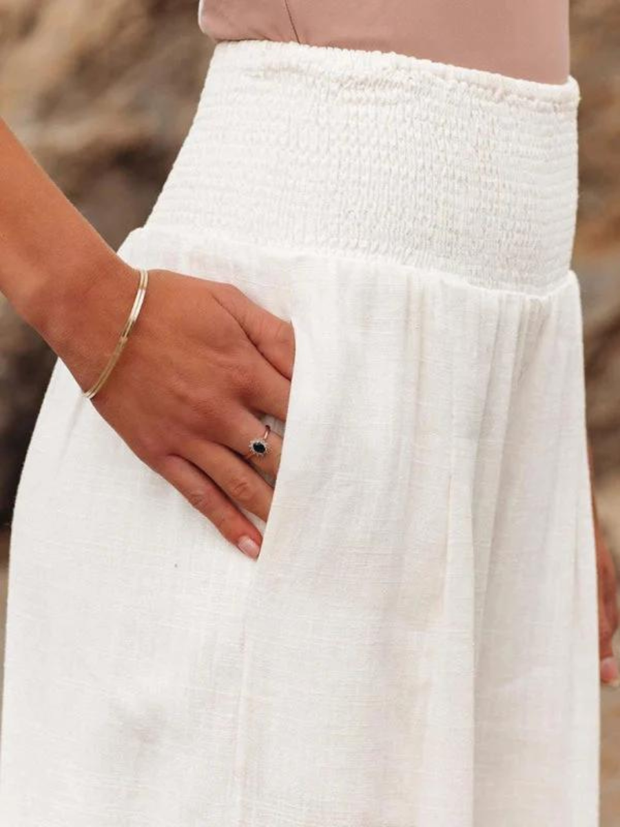 Relaxed Wide-Leg Pull-On Pants - View 4