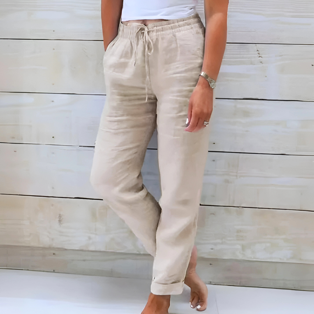 Elowen drawstring pants - Beige