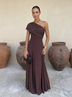 Toledo Linen Silk Blend Dress