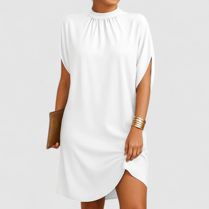 Winona | Elegant Women’s 2026 Graduation Shoulder Ruched Midi Dress