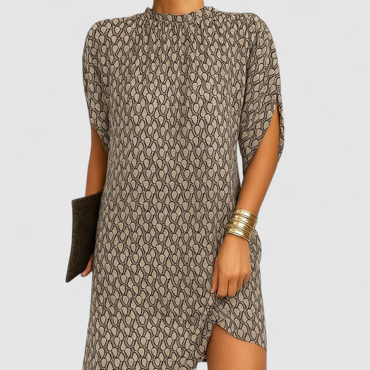 Winona | Elegant Women’s 2026 Graduation Shoulder Ruched Midi Dress