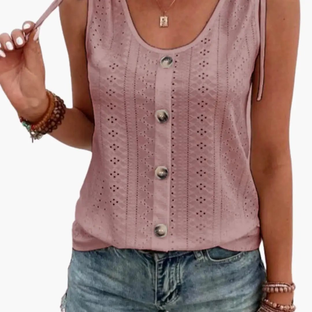 Women's Sleeveless Round Neck Tank Top