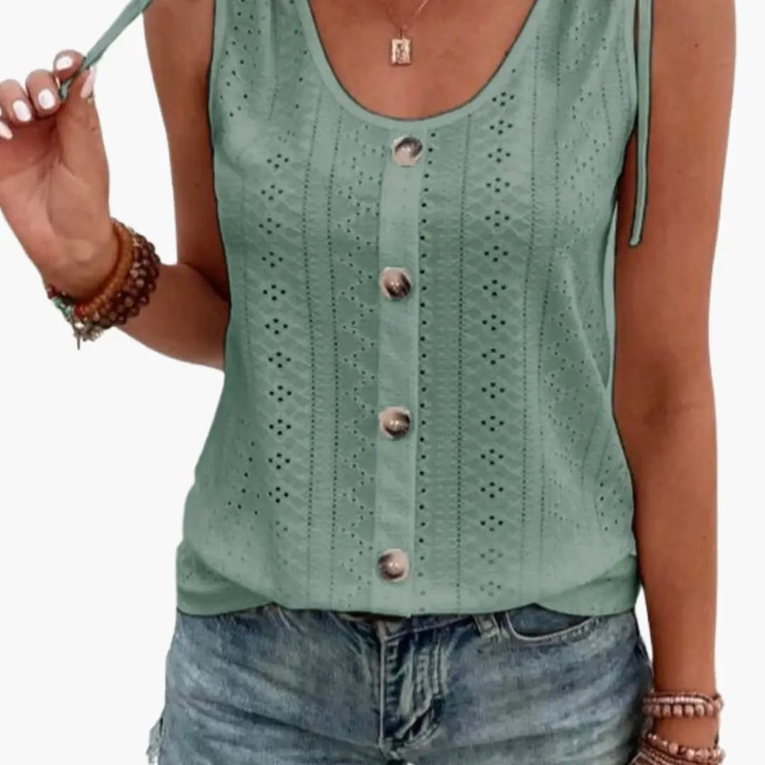 Women's Sleeveless Round Neck Tank Top