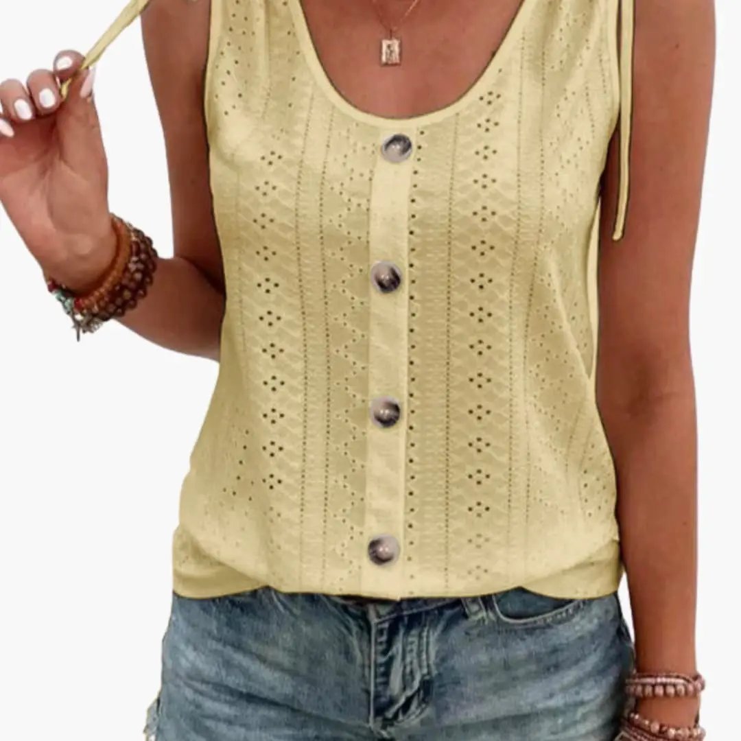 Women's Sleeveless Round Neck Tank Top