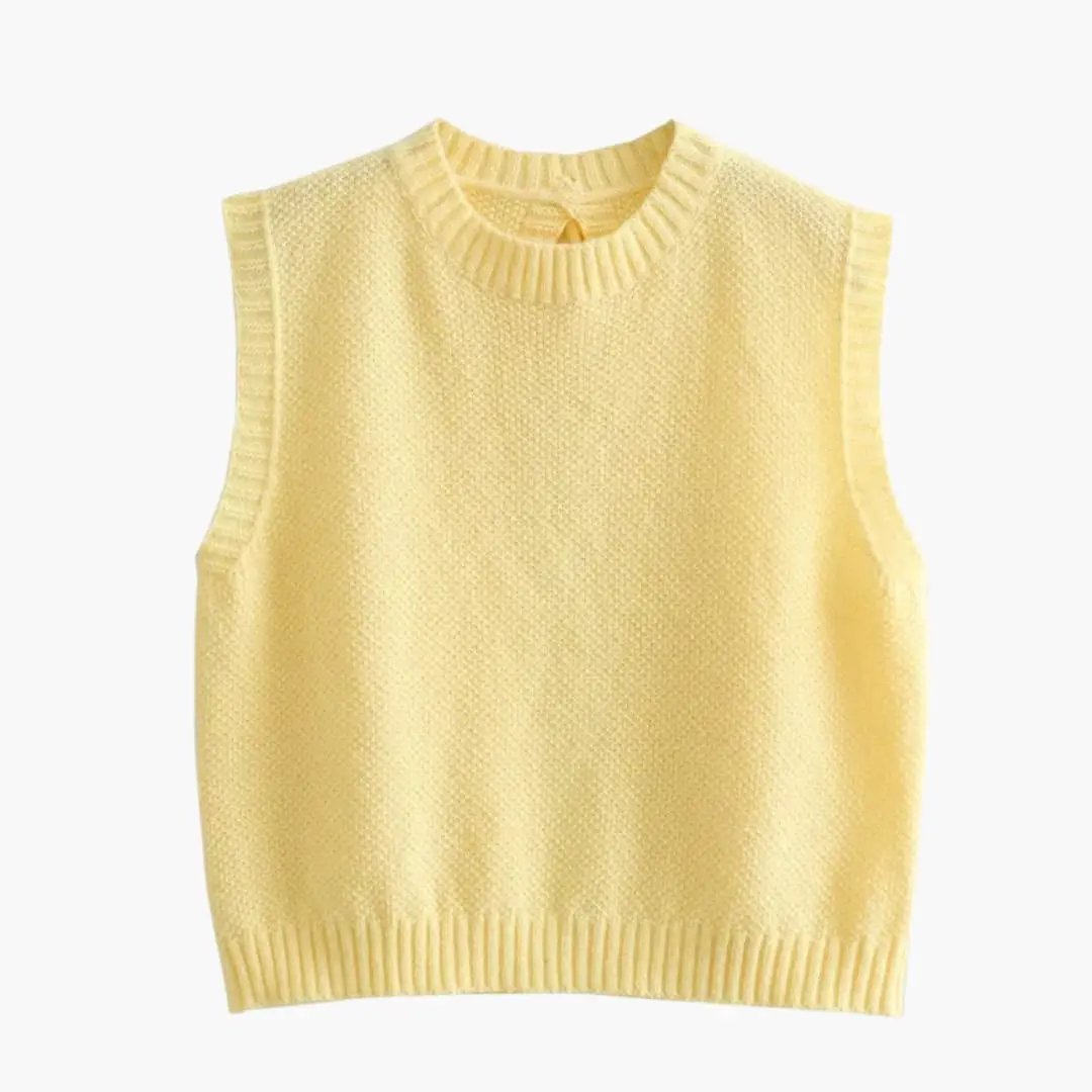 Women's Textured Top with Round Neck