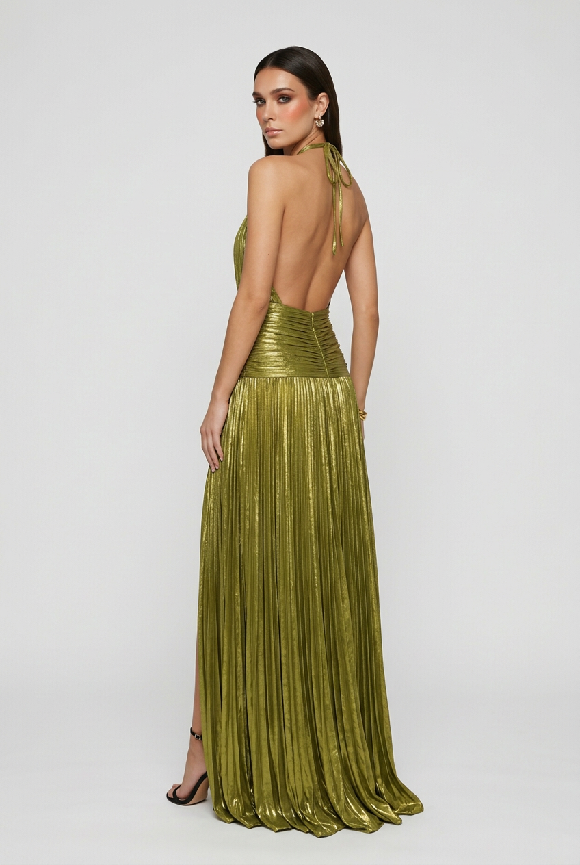 Women's Olive Green Maxi Dress - Premium Quality, Fast Shipping