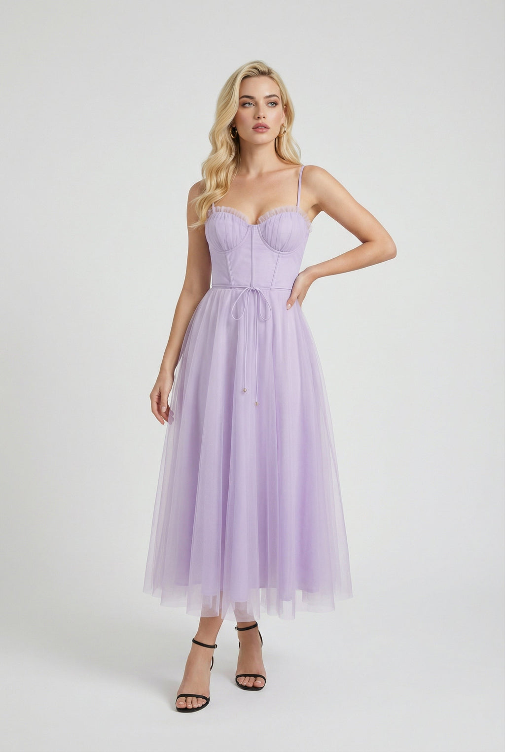 Women's Purple Midi Dress - Premium Quality, Fast Shipping
