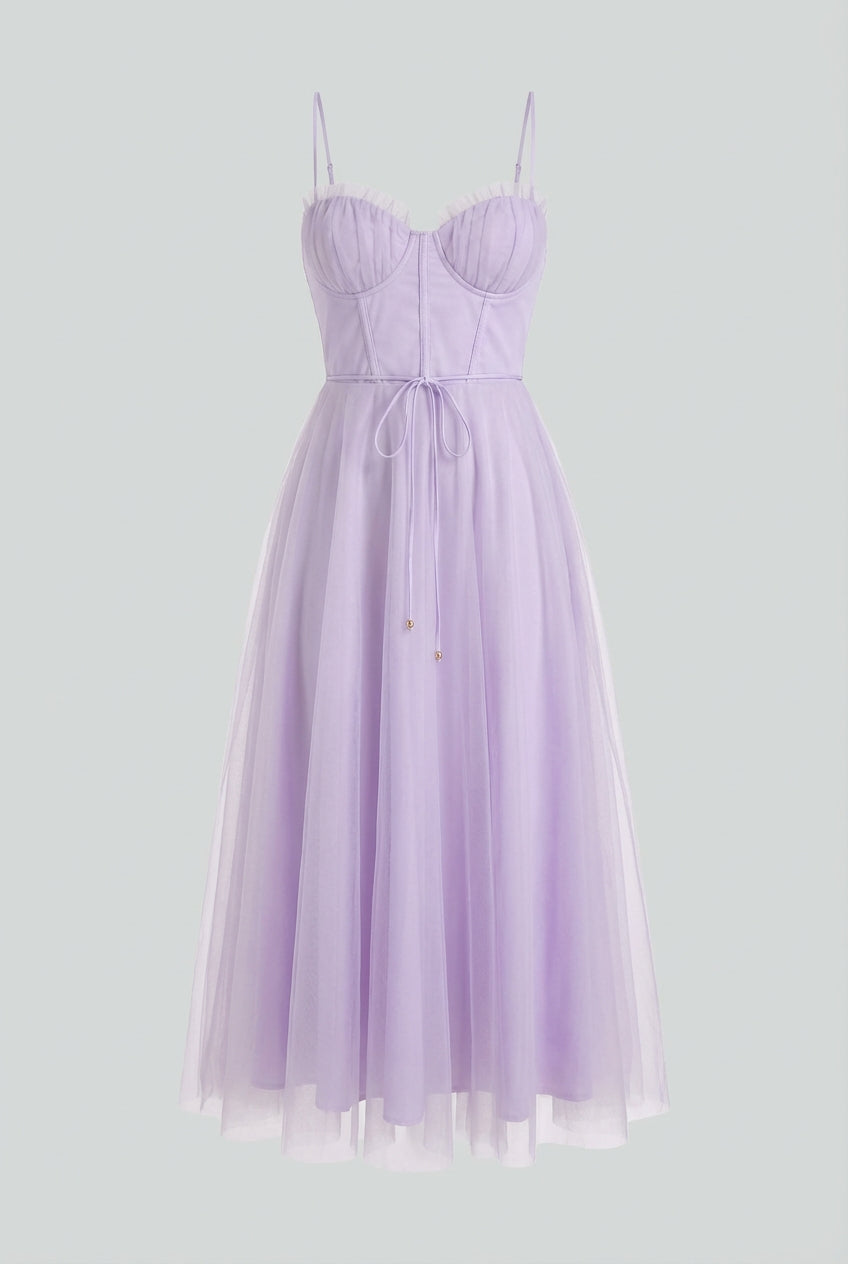 Women's Purple Midi Dress - Premium Quality, Fast Shipping