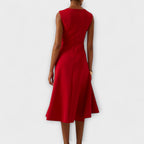 Wren | Elegant Women’s 2026 Graduation Asymmetric Draped Midi Dress