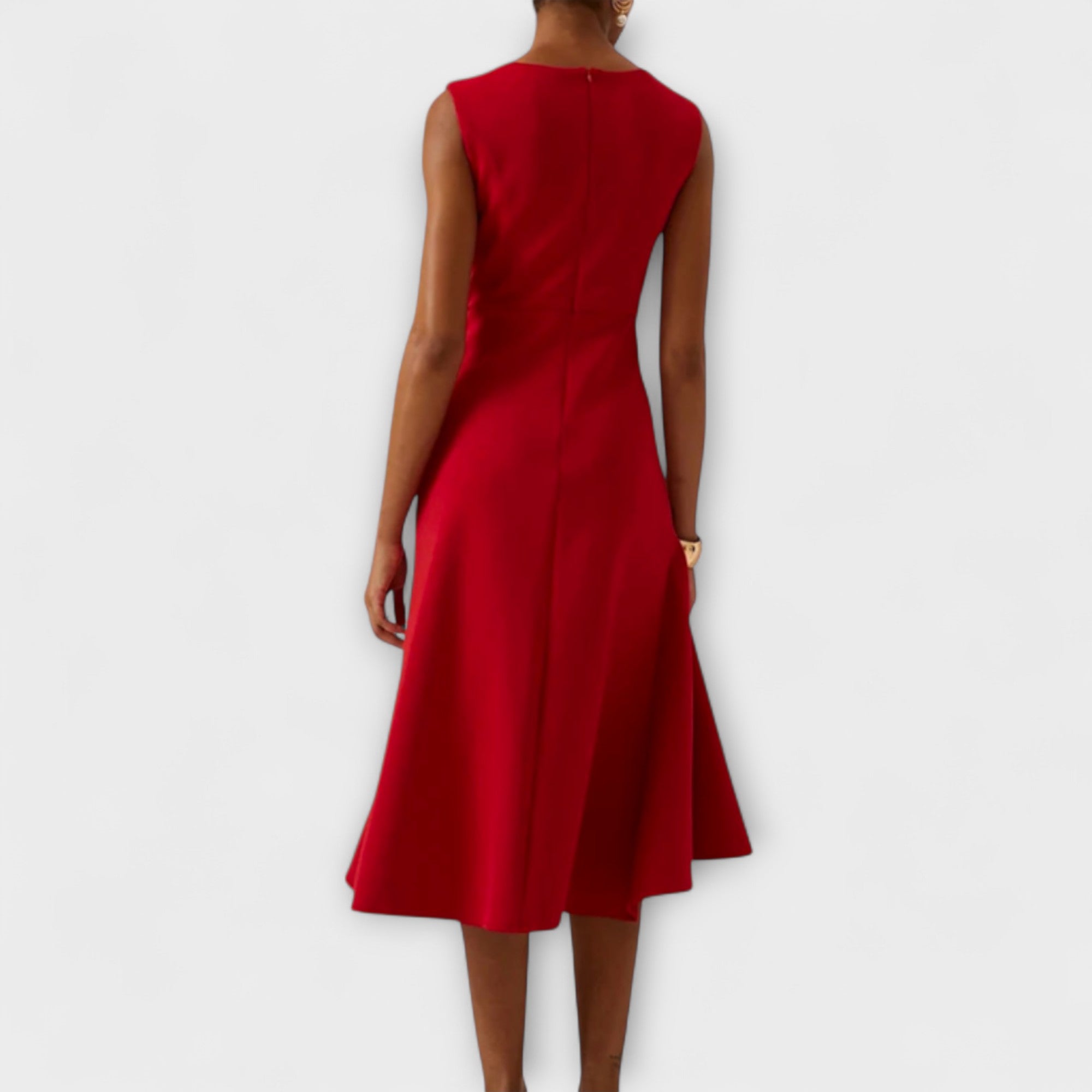 Wren | Elegant Women’s 2026 Graduation Asymmetric Draped Midi Dress