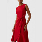 Wren | Elegant Women’s 2026 Graduation Asymmetric Draped Midi Dress