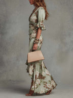 Elisea - Elegant Floral Maxi Dress