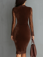 AURORA - Elegant Velvet Dress
