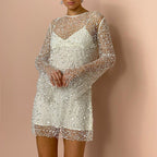 Ava | Shimmering and Sophisticated Women's Glitter Party Dress