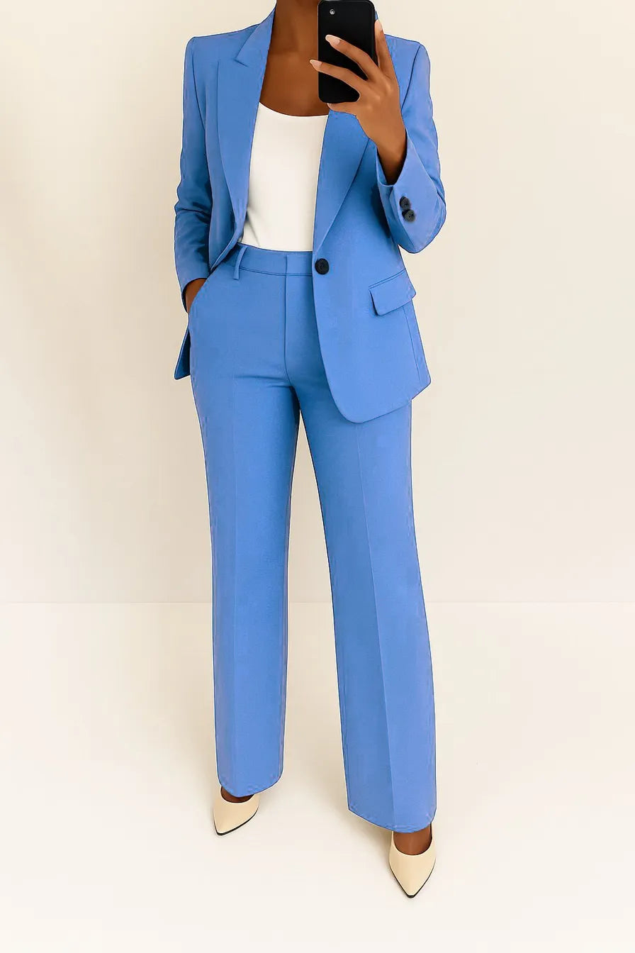 Louisa - Women's Suit with Blazer and Wide Leg