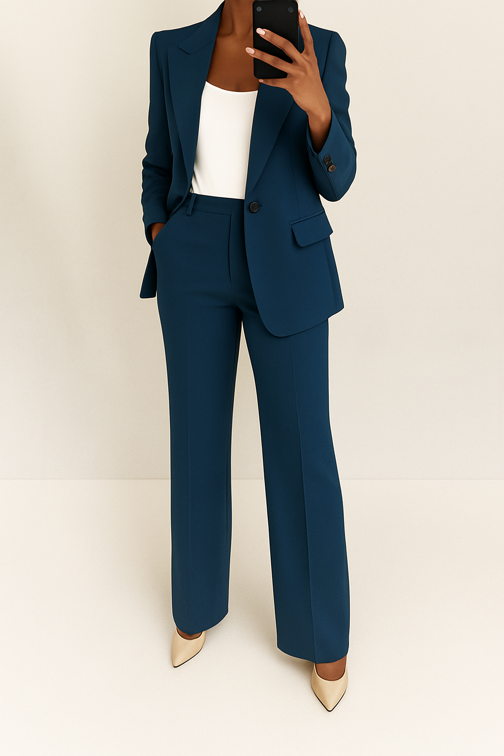 Louisa - Women's Suit with Blazer and Wide Leg