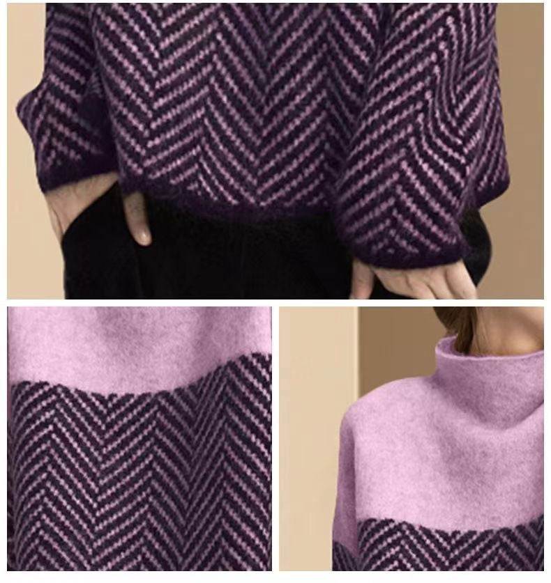 Eva | Herringbone Knit Sweater 2
