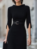 Kennedy | Black Midi Dress 2