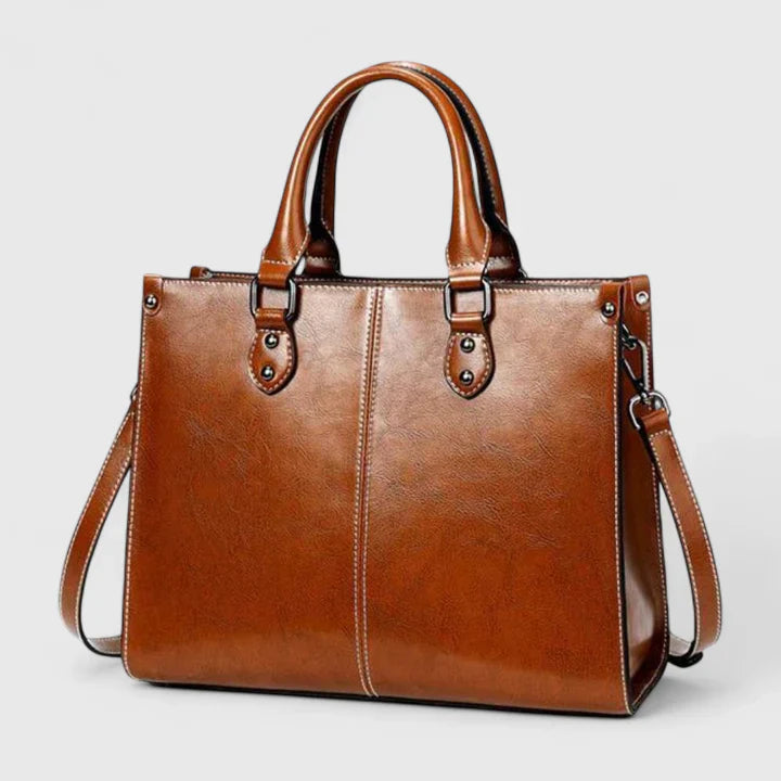 Avah Cognac Tote Bag alternate view