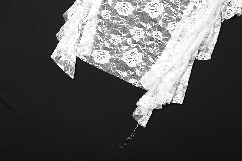 ISABEAU™ | Lace Ruffle High Waist Dress 4