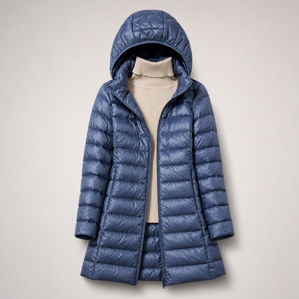 Clara quilted jacket - Blue