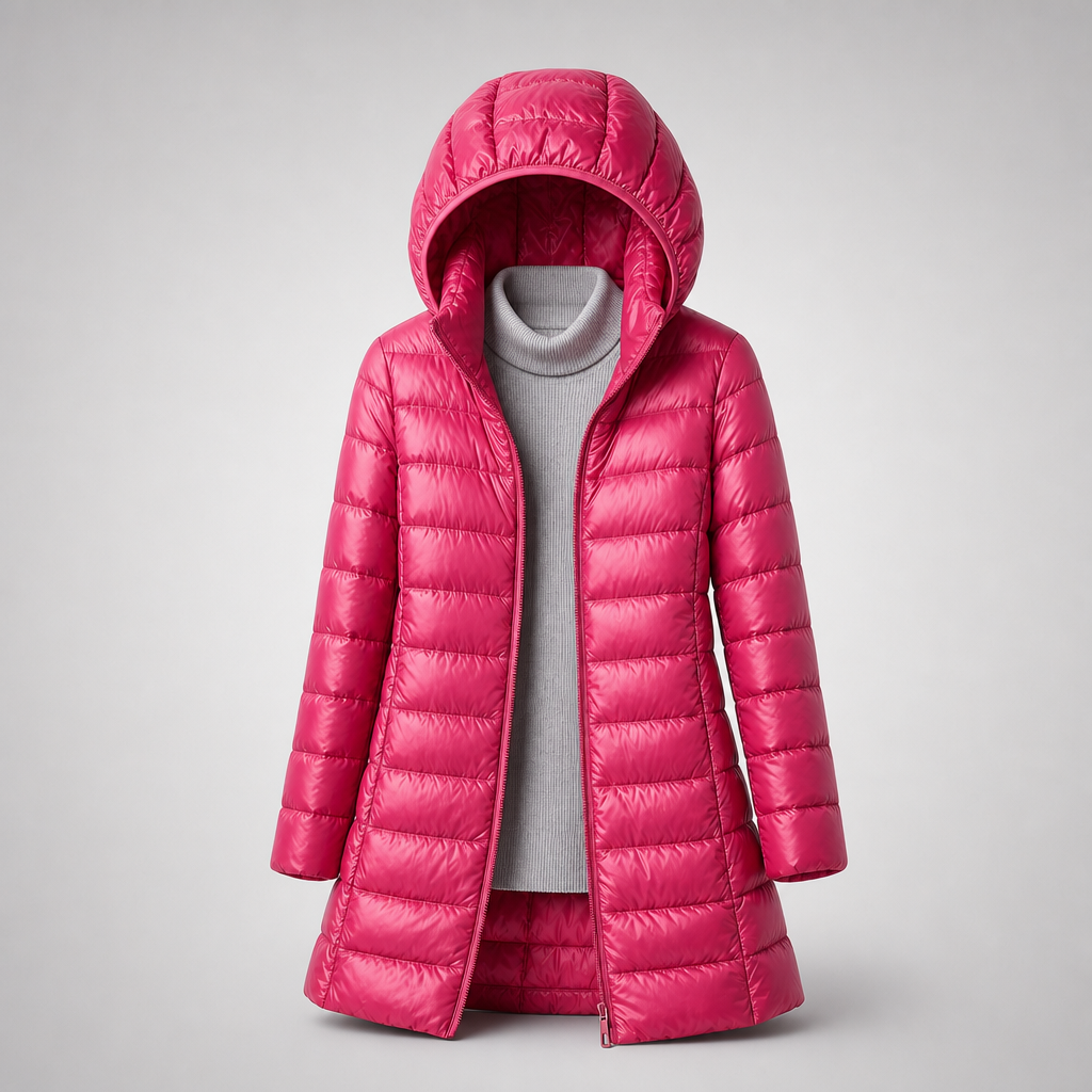 Clara quilted jacket - Burgundy Red