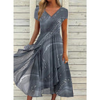 LYANNA™ | Flowing V-Neck Midi Dress 2