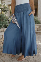 Giselle Elastic-Waist Wide-Leg Pants - View 3