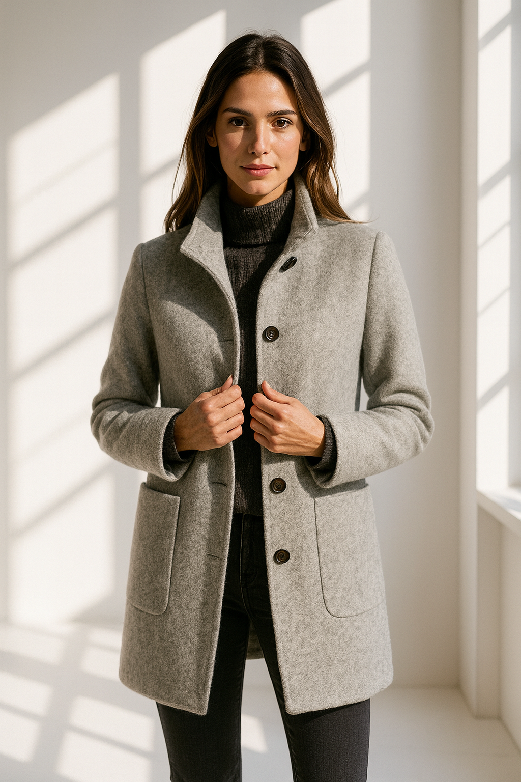 Cecily | Chic and Cozy Coat with A Luxurious High Collar
