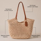Clara Woven Tote Bag - View 3