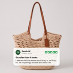 Clara Woven Tote Bag - View 4