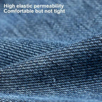 Elastic-Waist Wide-Leg Jeans - View 5