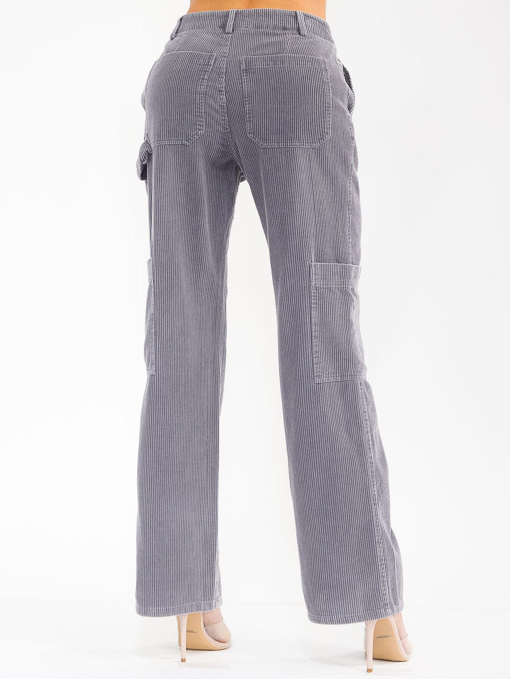 Chestnut corduroy trousers back