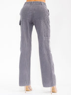 Chestnut corduroy trousers back