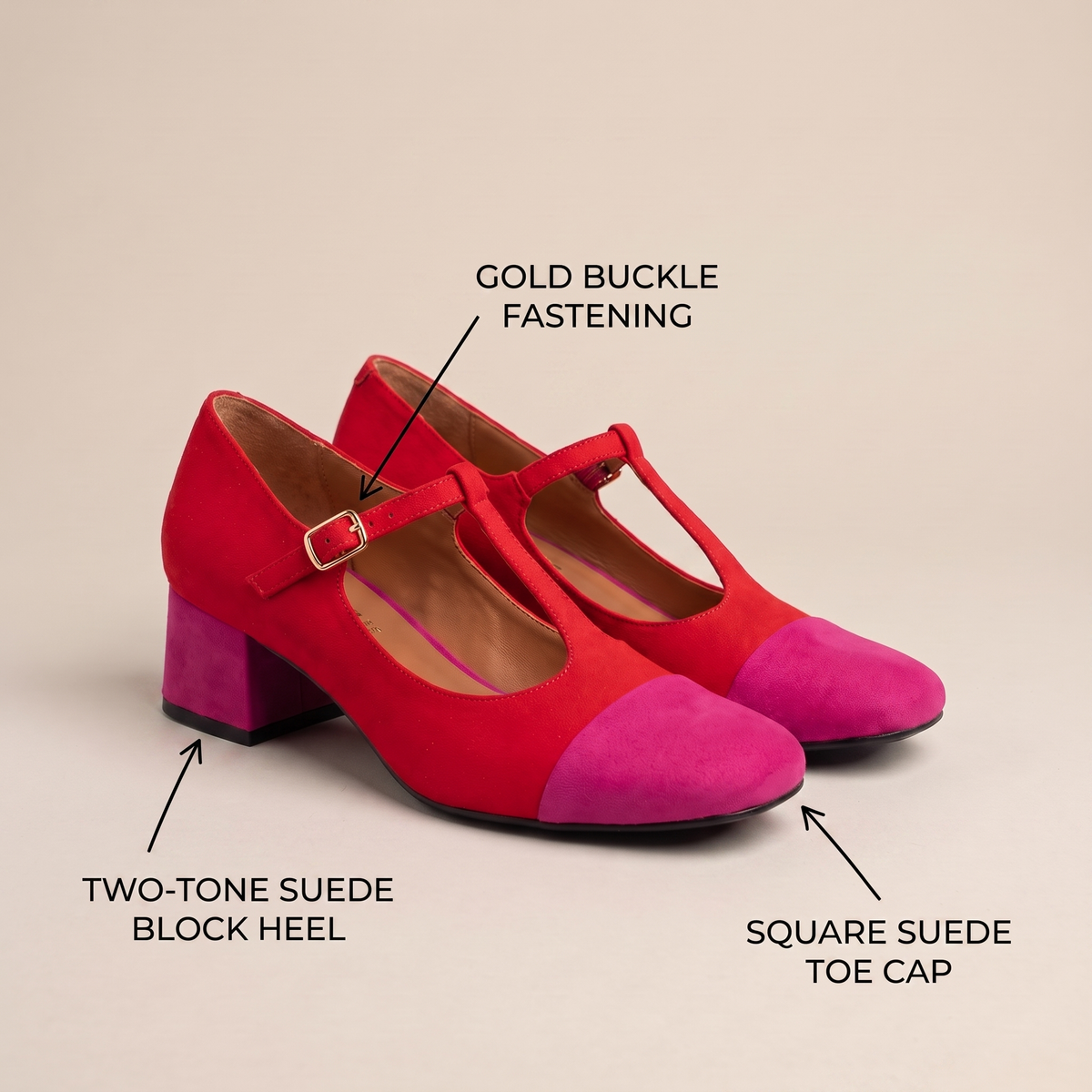Corvelle Color-Block Mary Jane Heels - View 3