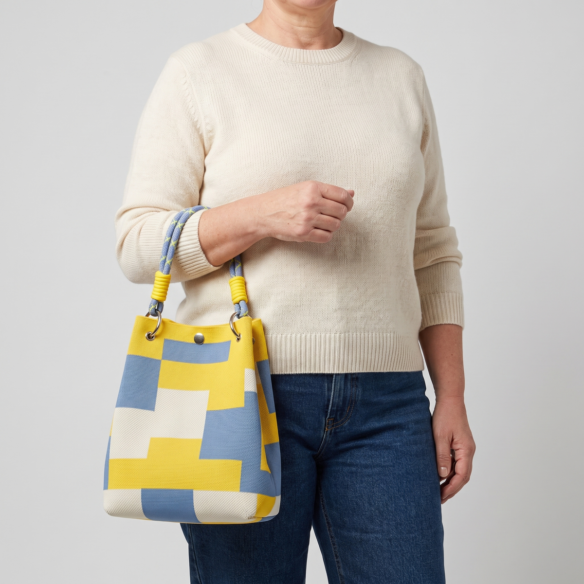 Corvina Color-Block Tote Bag