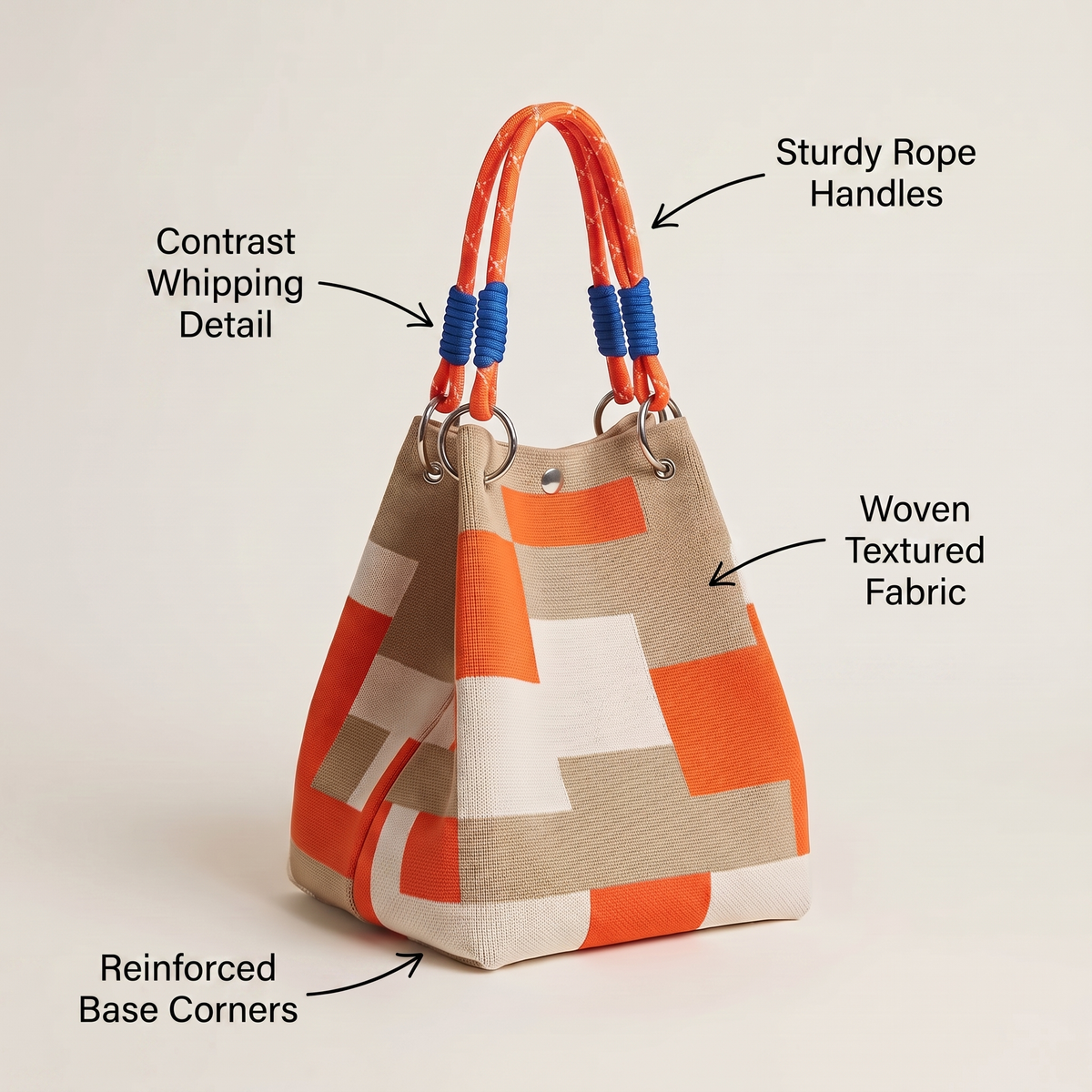 Corvina Color-Block Tote Bag - View 7