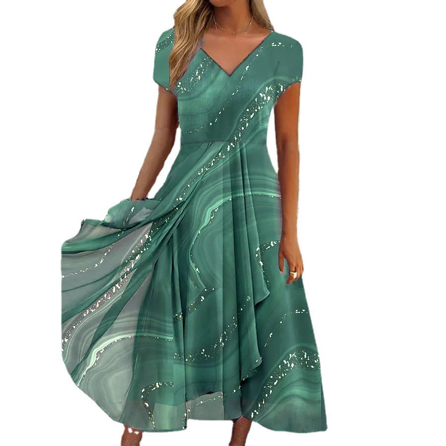 LYANNA™ | Flowing V-Neck Midi Dress 4