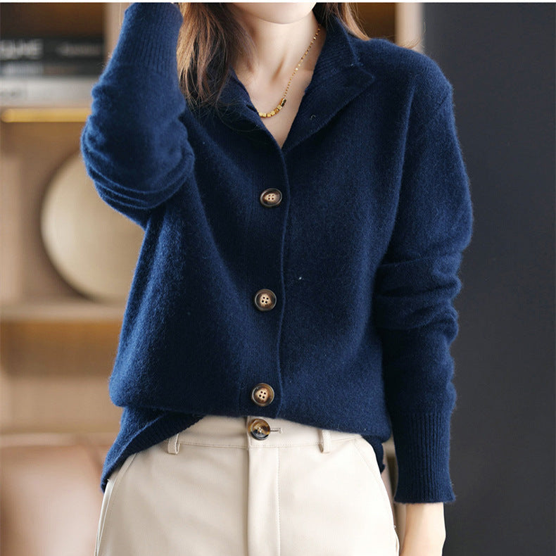 ELARA™ | Luxe Buttoned Sweater 1