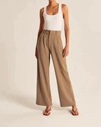 Relaxed Tie-Waist Wide-Leg Pants - View 17