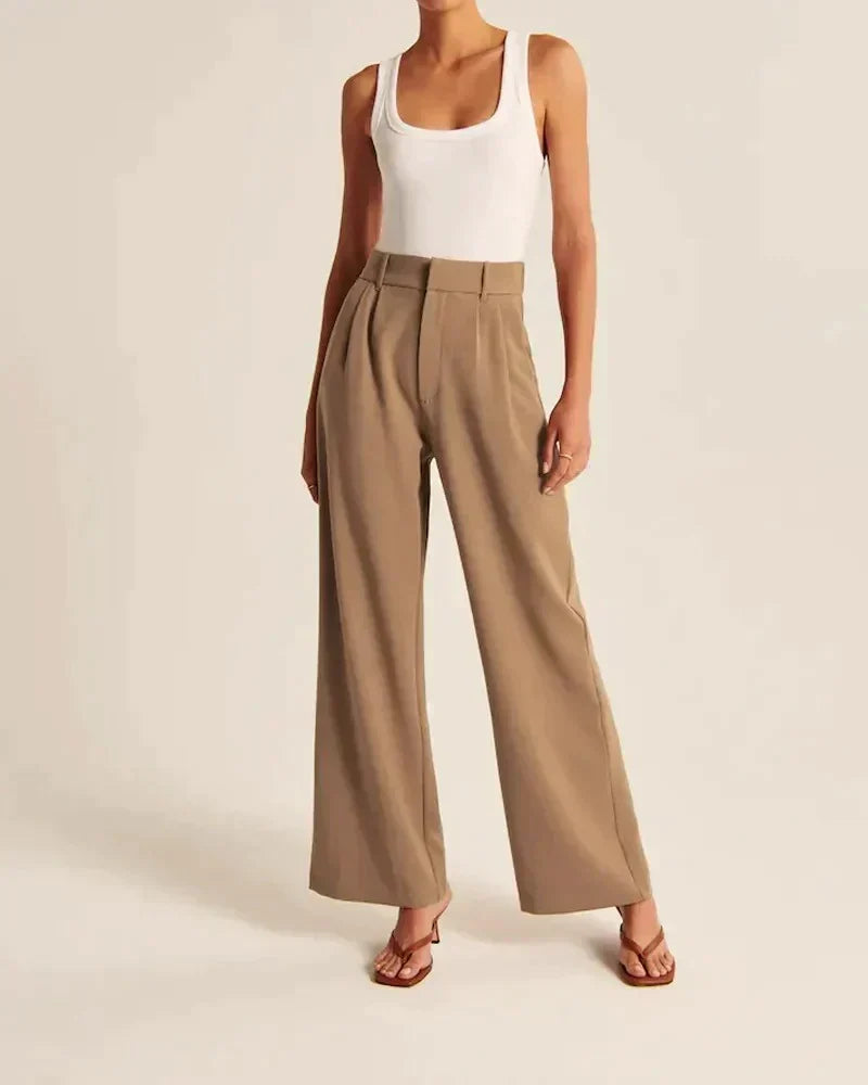 Relaxed Tie-Waist Wide-Leg Pants - View 17