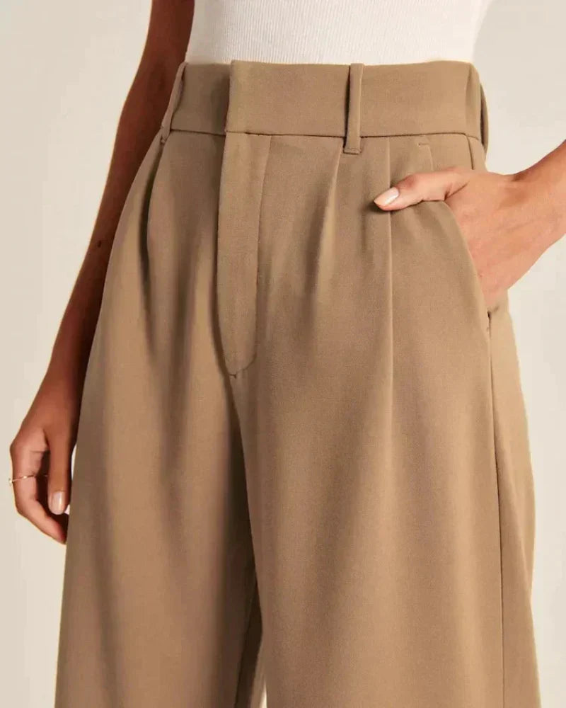 Relaxed Tie-Waist Wide-Leg Pants - View 19