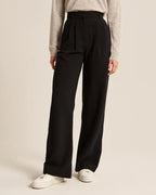 Relaxed Tie-Waist Wide-Leg Pants