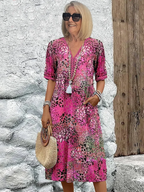 Rachel | Elegant Printed Midi Dress 8